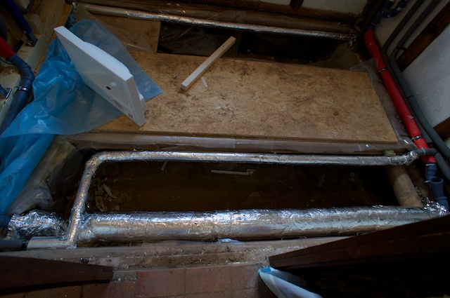 Die Sanitärinstallation - Unser Haus am See